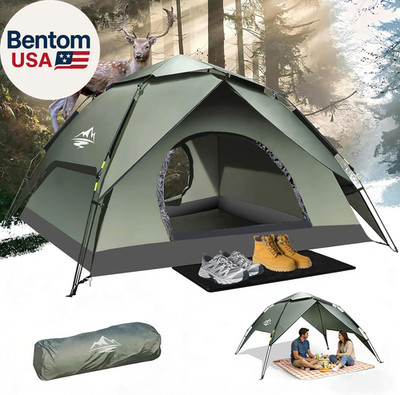 Camping Tent 2/3/4 Person Instant Pop up Tents for Camping - 40S Automatic Easy