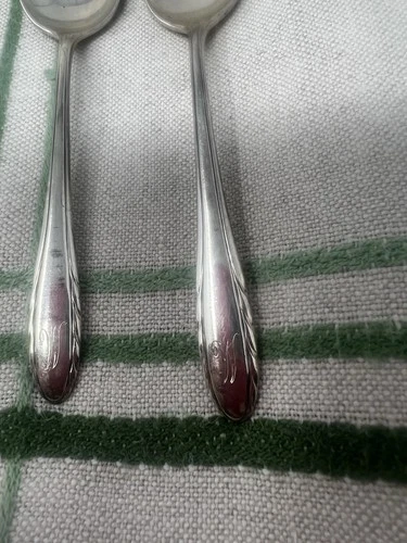 Vintage Gorham 925 Sterling Silver Demitasse Spoon Mono W Scrap or Not Lot 24 gm
