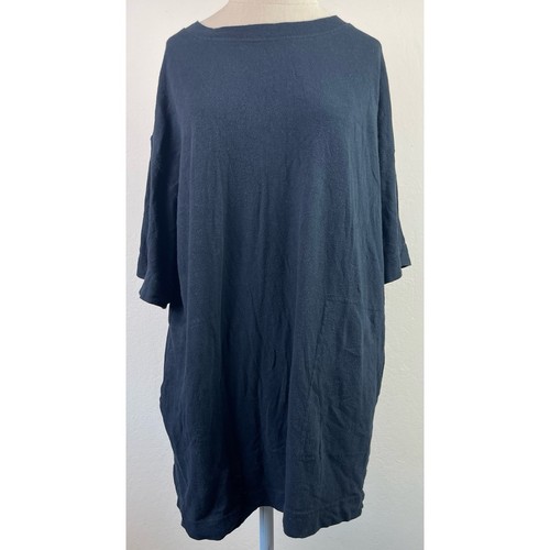 Free People Beach Black T-Shirt Oversized Mini Dress Women's Size XS/TP - Picture 1 of 3