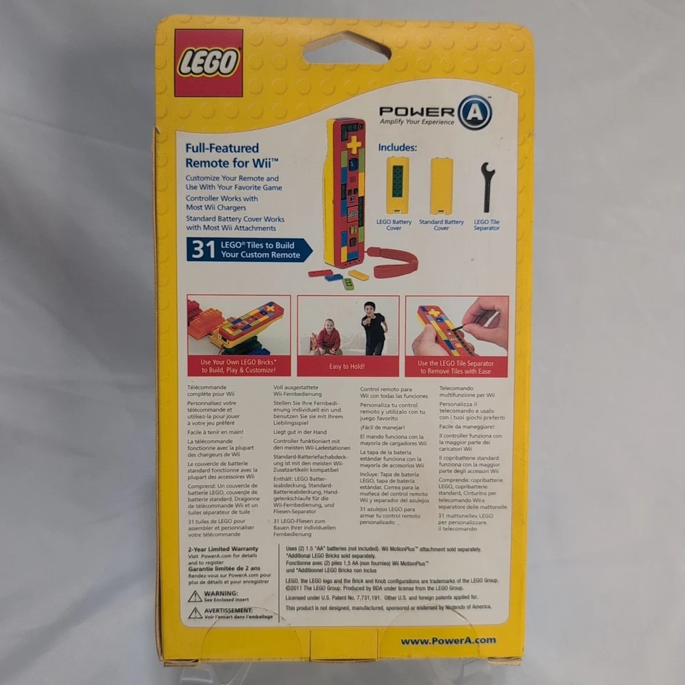 LEGO Build & Play Remote - Nintendo Wii POWER A Controller - NEW SEALED - Image 2 of 4