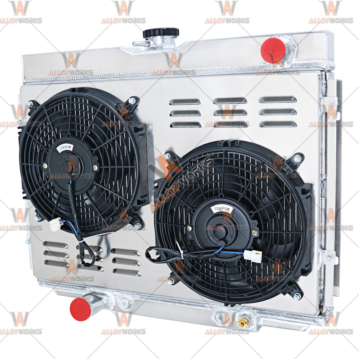 4 Row Radiator+Fan Shroud For 1967-1970 Ford Mustang Fairlane /Mercury Cougar V8 thumbnail 4