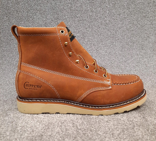 Chippewa Edge Walker Boots Men 11.5 D Brown Waterproof Leather Soft Toe ED5312 - Picture 1 of 13