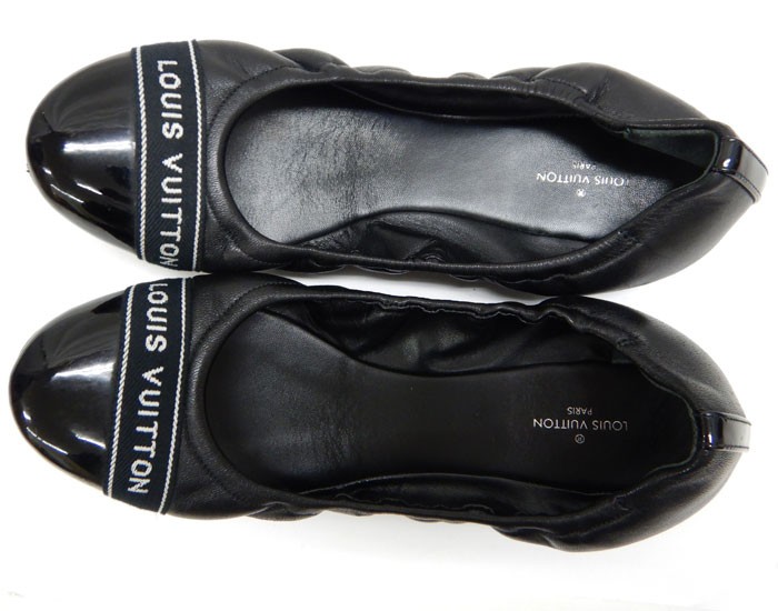 Louis Vuitton Flat Shoes EU 36 US 6 Patent Leather Black Authentic thumbnail 4