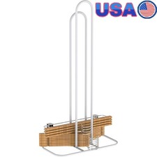 Clothes Hanger Stacker Organizer Space Saving Holder Wood Velvet Wire Hangers US