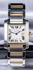 Cartier Tank Francaise Medium Model Yellow Gold & Steel Bracelet W51012Q4 2