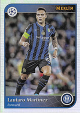 2024-25 TOPPS MERLIN COLLECTION SOCCER LAUTARO MARTINEZ SILVER REFRACTOR #22