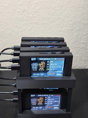 ESP32 Miner Rack 2-Tier 8 Slot | Bitaxe NM Miner Stand | Crypto