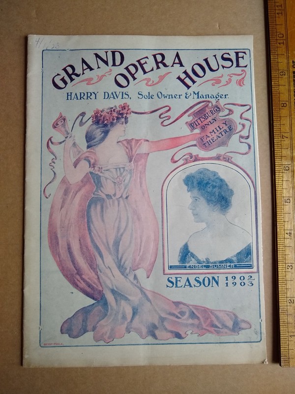 1903 RESURRECTION Theatre Playbill - Grand Opera House Pittsburgh Engel Sumner