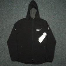 Vuori Jacket Mens Medium Black Outdoor Trainer Shell Full Zip Hoodied NWT