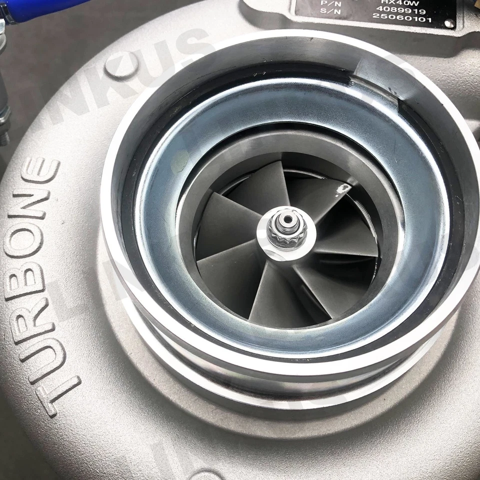 Kit turbo de actualización para Cummins 5,9 L 6B B5,9 T3 4" 64 76 mm 60 86 mm reemplazar HX35W Foto 4 de 4