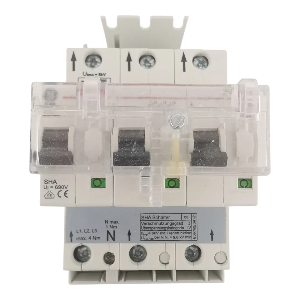GE General Electric E40 Hauptsicherungsautomat 3-polig SLS Schalter - Bild 2 von 4