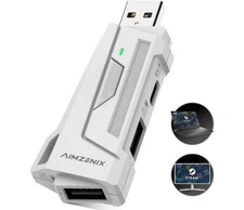Aimzenix AX200 Keyboard and Mouse Adapter for PC, Nintendo Switch, Switch 2