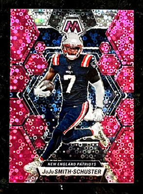2023 Panini Mosaic JuJu Smith Schuster Pink Disco 17/20 New England Patriots 162
