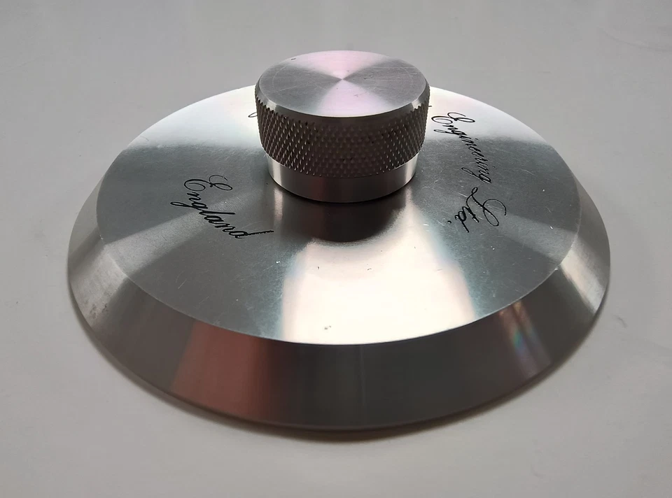 Michell Turntable Record Clamp Original Silver DECO - Image 3 of 4
