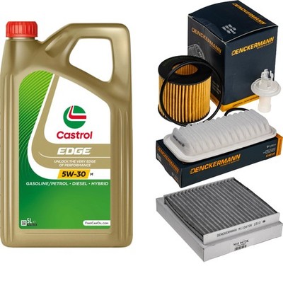 Inspektionspaket Castrol EDGE 5W-30 M Engine 5L für Subaru Justy IV Daihatsu 1.0