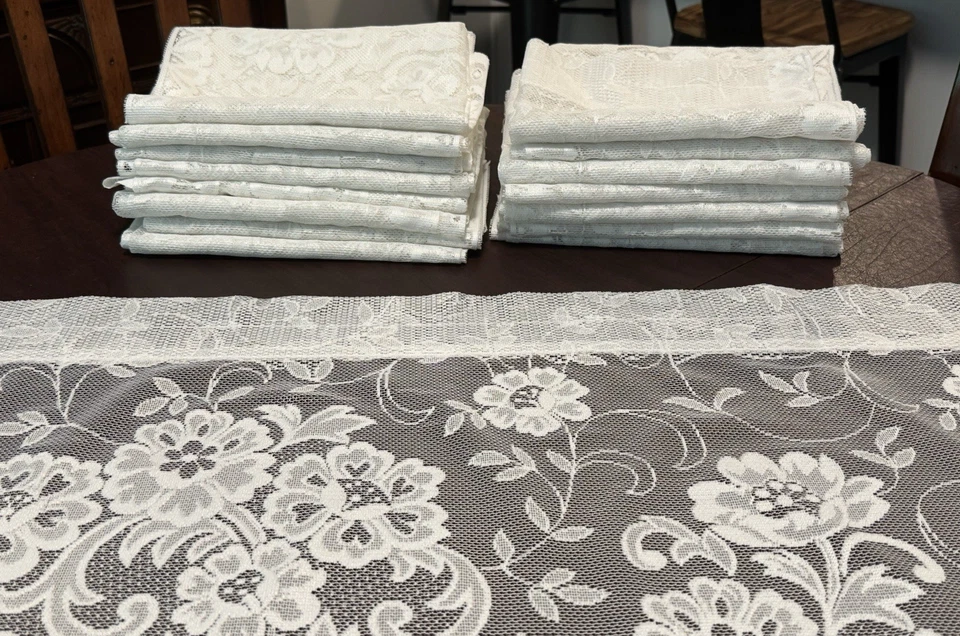 Valências de bolso para vara. JC Penny. Branco. 8 pares - 16 painéis no total. - Imagem 3 de 4