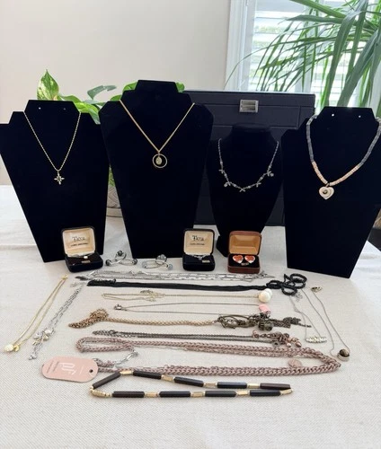 Vintage to Now Modern Women’s Costume Jewelry Lot of 21 Necklaces Earrings #14