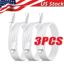 3-Pack Fast Charger Cable For iPhone 14 12 13 Type-C Fast Charging USB C Type-C