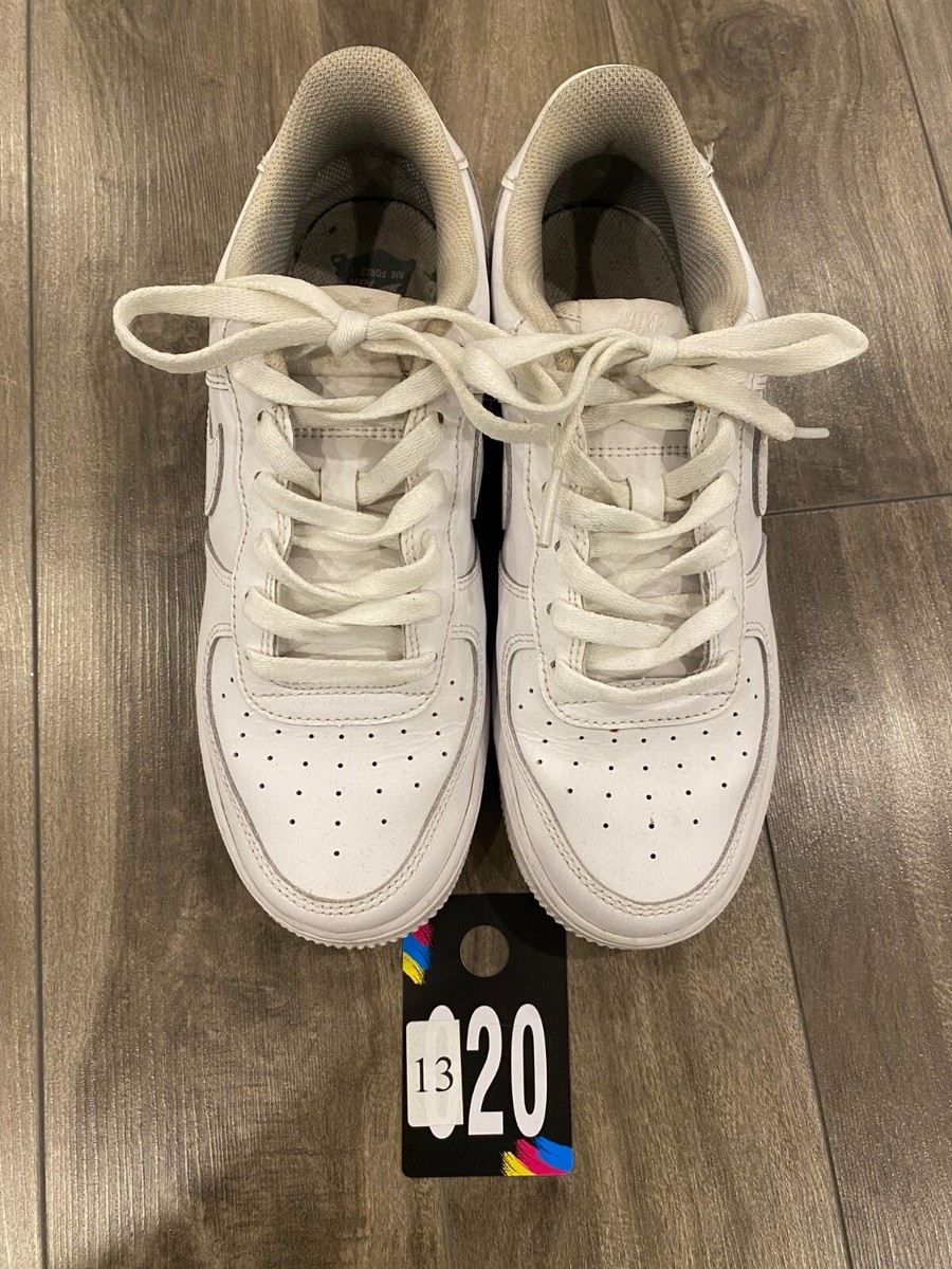 Nike Air Force 1 Low LE Triple White (GS) Shoes Size 6Y White