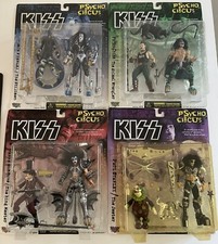Vintage Set of Kiss Psycho Circus Ultra Action alto ego Figures Series 2 1998 CD