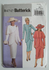 BUTTERICK #4747 MISS SIZES 8-10-12-14 CAPELET JACKET AND SKIRT PATTERN UNCUT — photo 1