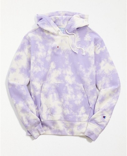 pink tie dye hoodie champion