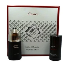 PASHA DE CARTIER EDITION NOIRE 2 PIECE GIFT SET EAU DE TOILETTE SPRAY 100ML NIB