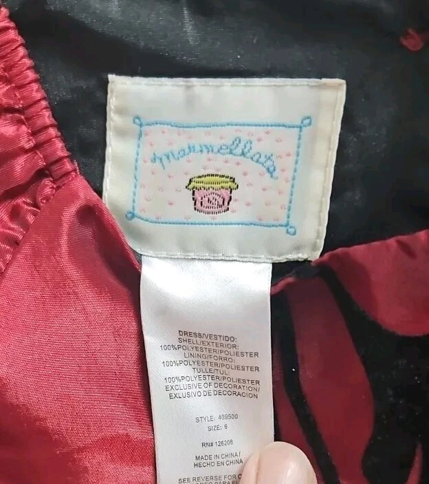 Vestido de Navidad Vintage Marmellata Niña Talla 6 Foto 3 de 4