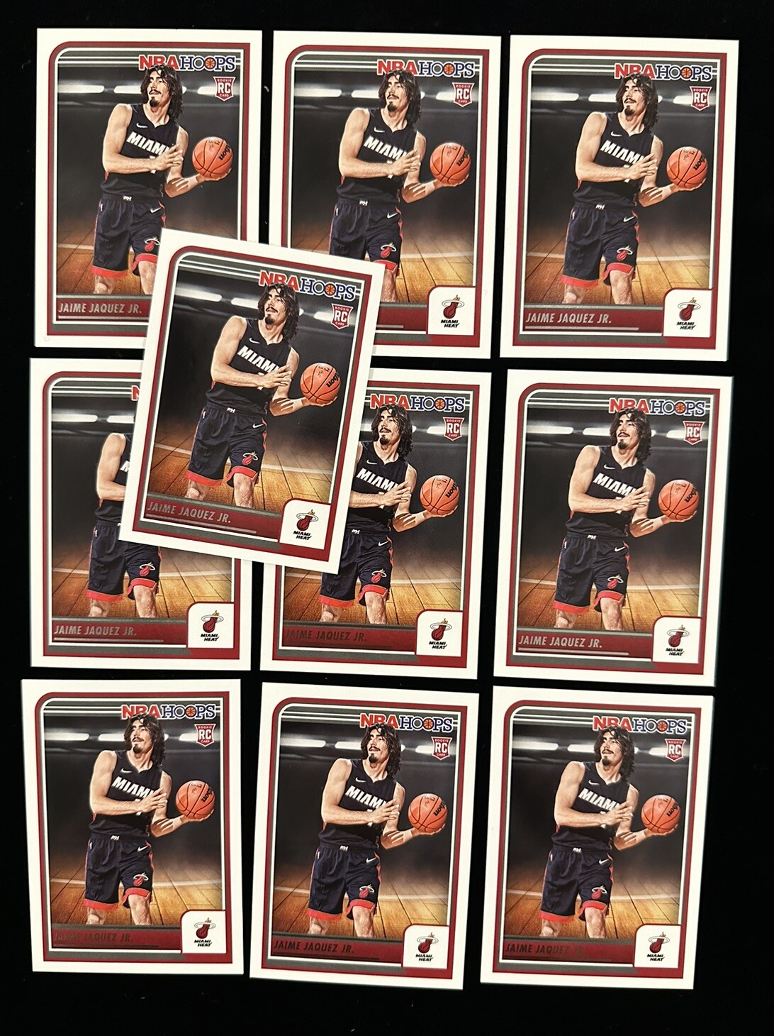 202324 Panini NBA Hoops Rookie Card 249 Jaime Jaquez Jr., Miami Heat