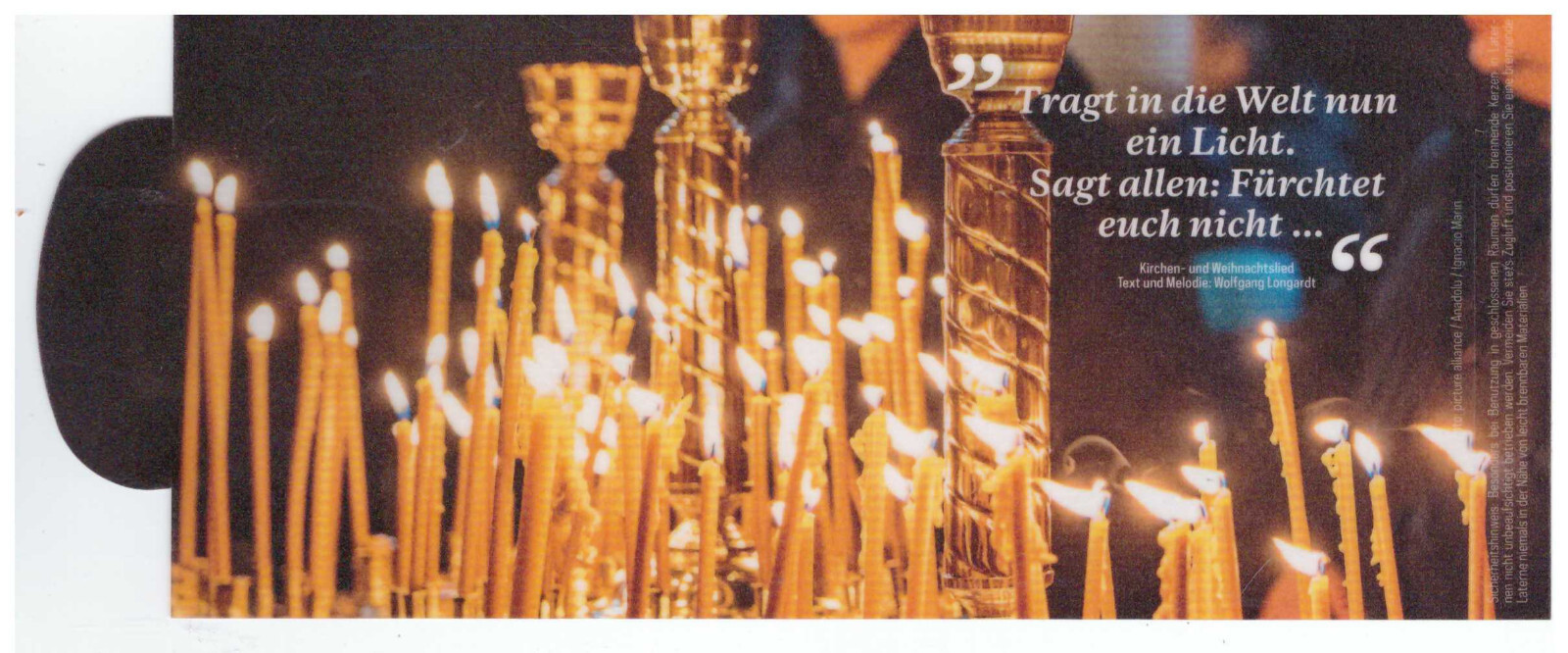 Teelichthalter Windlicht Umhüllung Teelicht Tragt in die Welt nun ein Licht