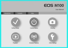 Canon EOS M100 Instruction Owners Manual Book