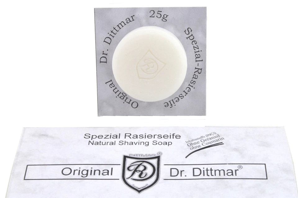 25 g für Porzellan-Rasiertiegel DR. DITTMAR Spezial-RASIERSEIFE made in Germany