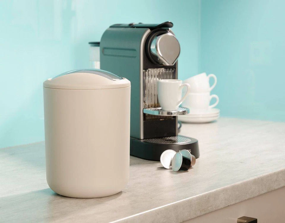 Kosmetikeimer Schwingdeckeleimer Abfallbehälter Tischabfalleimer Tischmülleimer - Bild 4 von 4