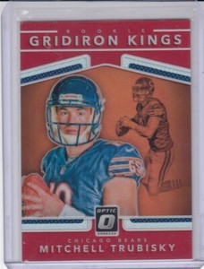 MITCHELL TRUBISKY 2017 Donruss Optic Rookie Gridiron Kings Red #6 94/99 Bears