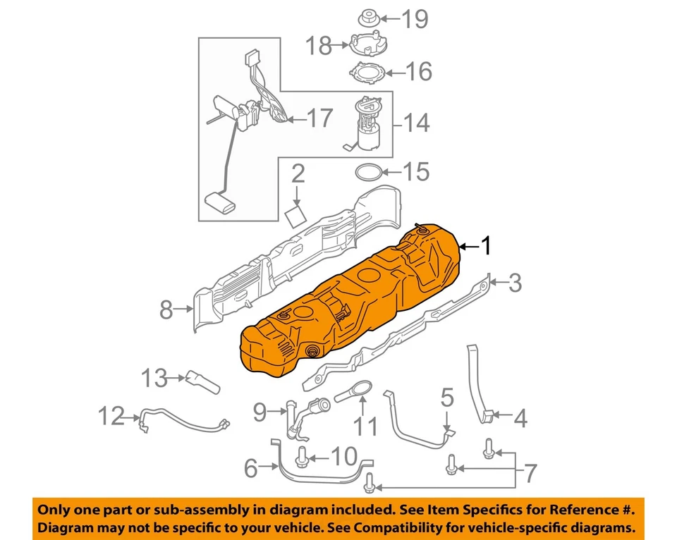 Used Fuel Tank fits: 2015 Ford Transit 250 gasoline Van Grade A - Image 3 of 4