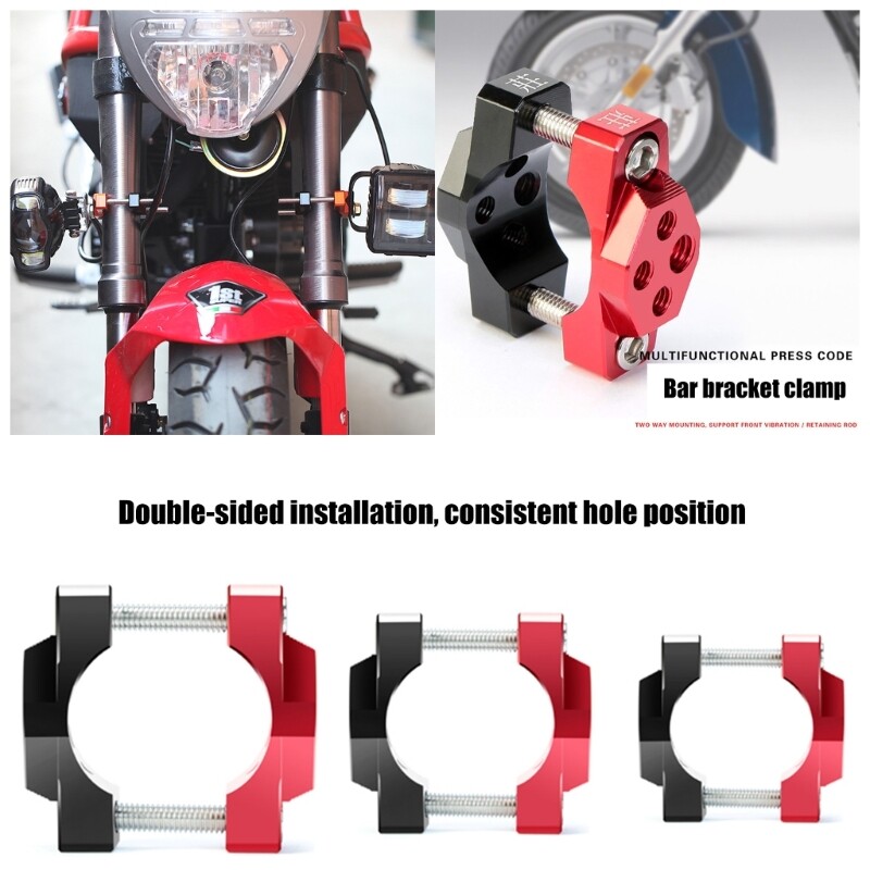 Mount Bracket 32-54mm Handlebar Bumper Clamp Motorcycle Spotlight Fog Headlight