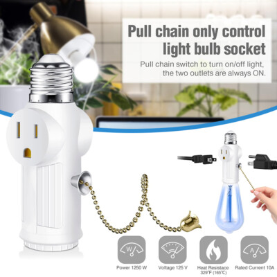 Pull Chain Light Socket New Black Light Bulb Switch Socket With Pull ...