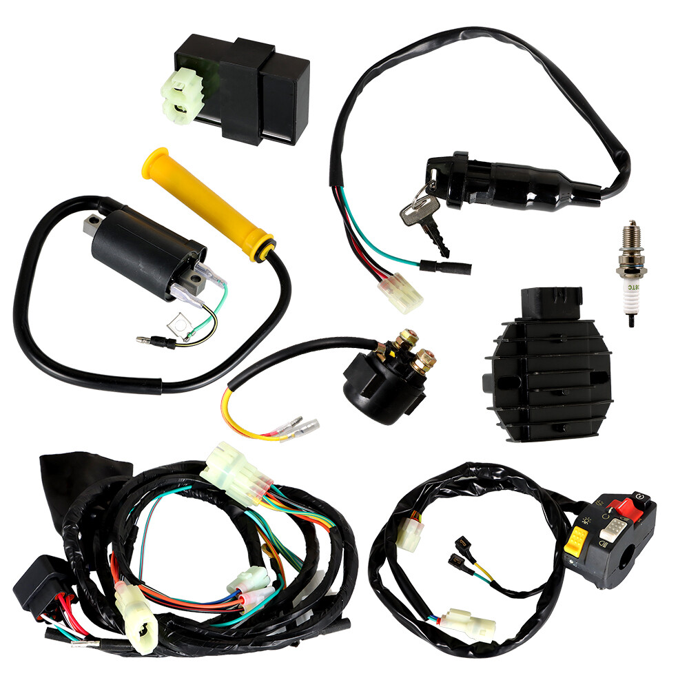 CDI Ignition Coil Switch wiring Harness Assy For Honda Sportrax