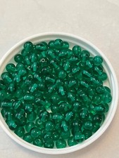 6mm Czech Pressed Glass Round Druk Beads Teal Green 48 Pieces