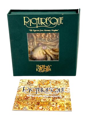 Picturesque Harmony Kingdom Noah's Park Tilt A Whirl Marble Resin Tile PXNC4