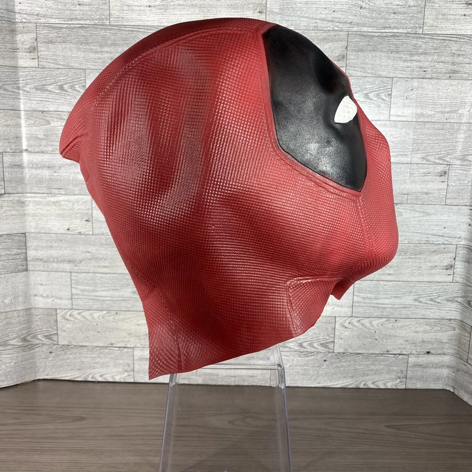 Deadpool Latex Head Face Mask Cosplay Costume Prop Helmet Halloween Party - Image 3 of 4