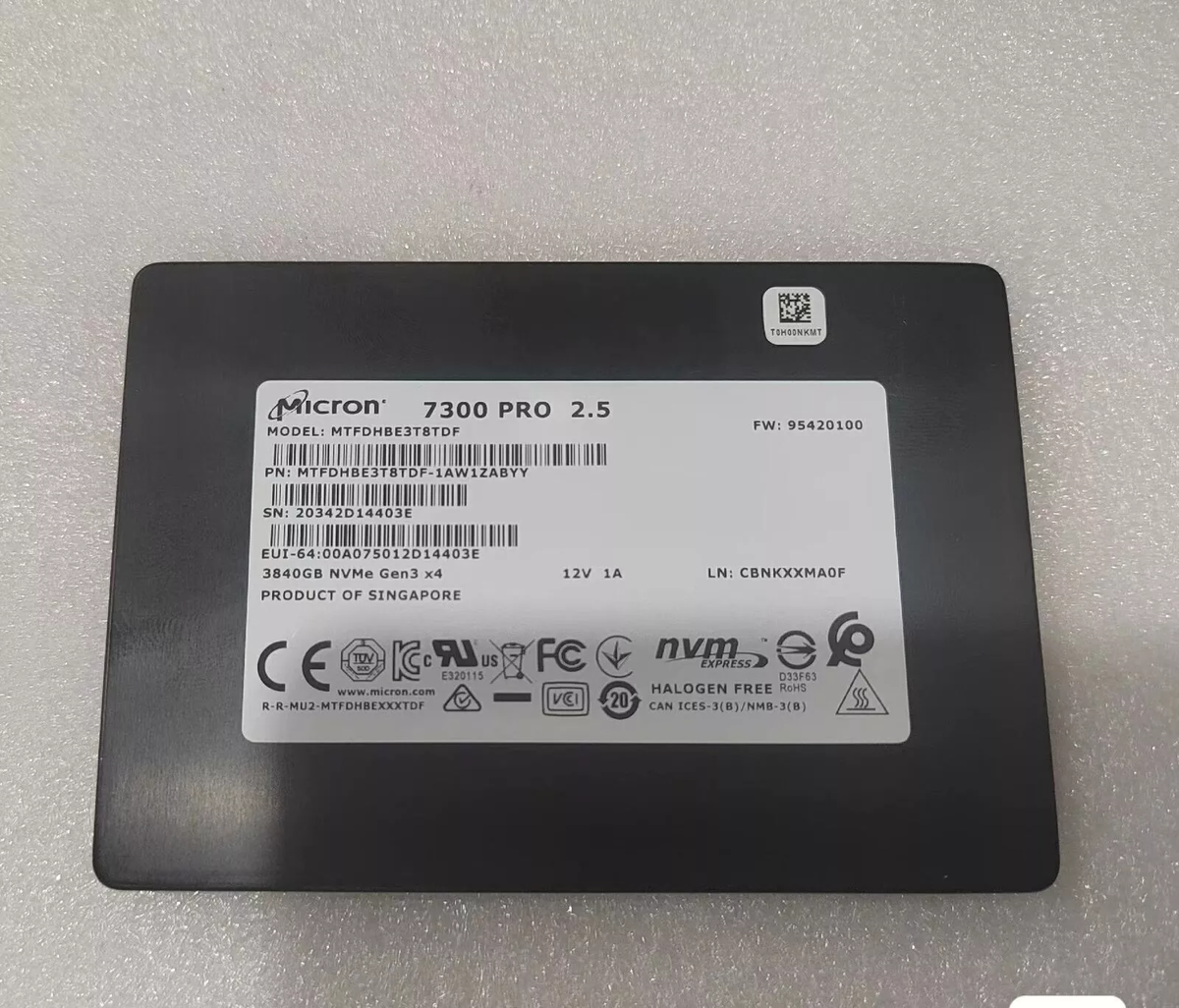 Micron 7300 PRO 3.84TB U.2 2.5