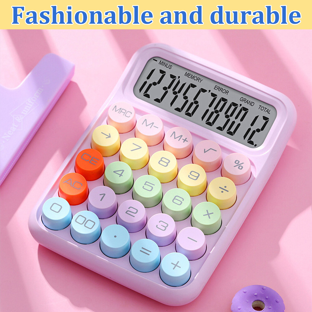 Portable Mechanical Keyboard Calculator for Office and School Use