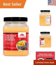 Easy to Use Cheddar Cheese Powder, 1LB - Perfect for Zesty Appetizer Spreads