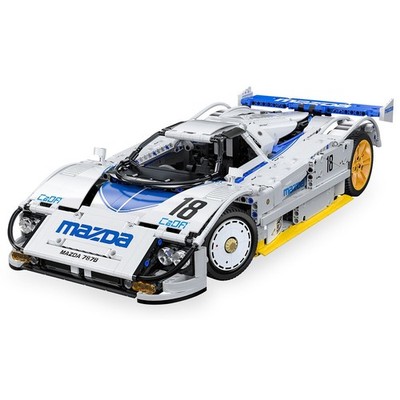JAMARA Mazda 787B 1:10 weiß Bricks Klemmbaustein