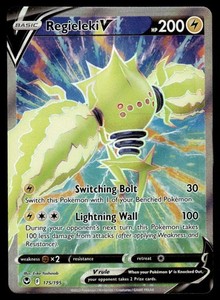 Regieleki V 175/195 Pokemon TCG Silver Tempest Sword & Shield Full Art Card NM