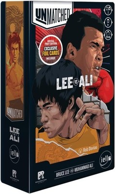 Unmatched Bruce Lee vs Muhammad Ali Special Edition Foil Cards IELLO Brettspiel