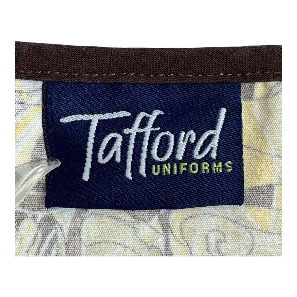 Blusa esfoliante Tafford tamanho pequeno amarela com padrão paisley tem bolsos A64 - Imagem 4 de 4