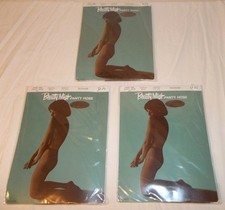 Vtg New 3 Prs Beauty Mist Nude Heel Nylon Pantyhose Medium 5' 3" - 5' 6" Blonde