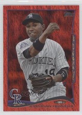 2014 Topps Red Hot Foil Jonathan Herrera #152 9g4